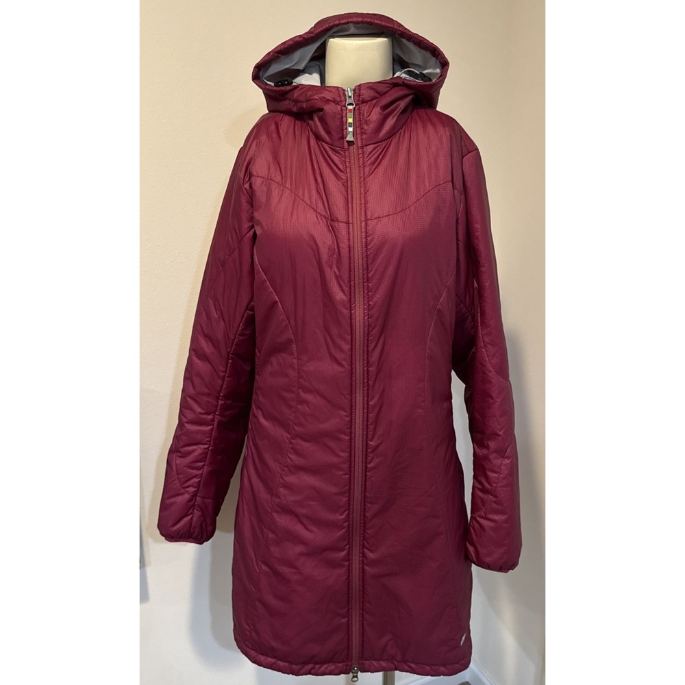 Sherpa Adventure Gear Red Primaloft Hooded Jacket Women Lrg Long Gorpcore